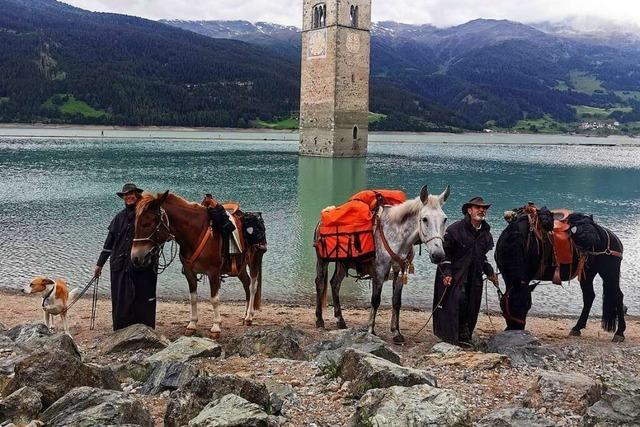 Tierrztin aus Laufenburg wandert mit Pferd, Mulis und Hund ber die Alpen